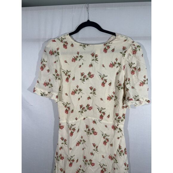 NWD $218 Reformation [ 6 ] Alaina Floral Cutout Flitter Sleeve Mini‎ Dress 6333 - Picture 11 of 16